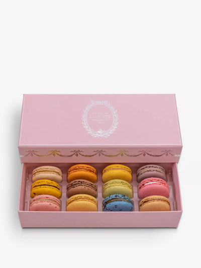 Laduree Pink Intemporel assorted macarons (box of 12) at Collagerie