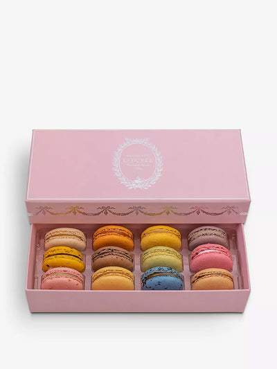 Laduree Pink Intemporel assorted macarons (box of 12) at Collagerie