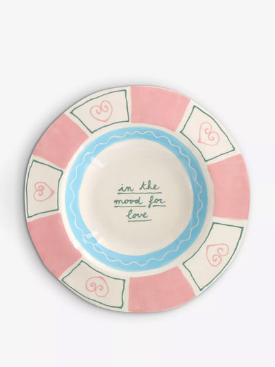 Laetitia Rouget In The Mood For Love hand-painted stoneware dinner plate at Collagerie