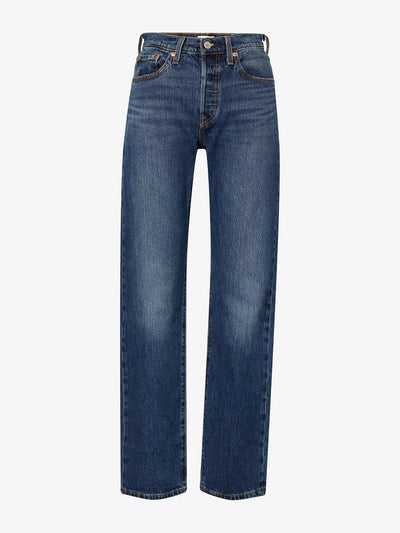 Levi's 501 curve straight-leg stretch-denim jeans at Collagerie
