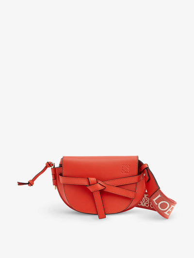 Loewe Red mini leather cross-body bag at Collagerie