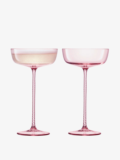 LSA Glass champagne saucers (set of 2) at Collagerie