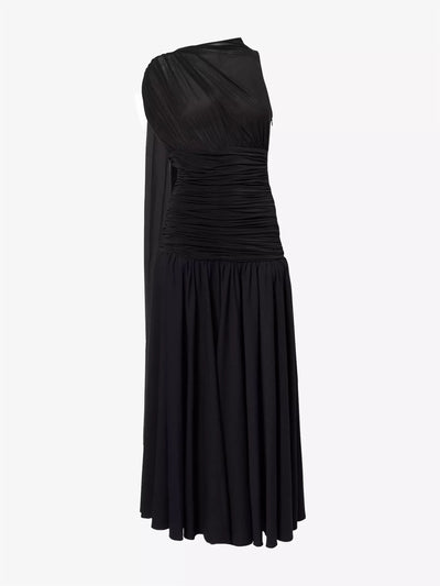 Magda Butrym Draped sleeveless stretch-woven maxi dress at Collagerie