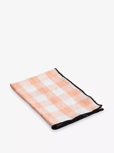 Maison de Vacances Mimi vichy linen and cotton-blend canvas napkin at Collagerie