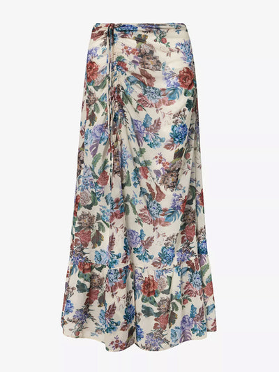 Malina Amandine split-hem mesh maxi skirt at Collagerie