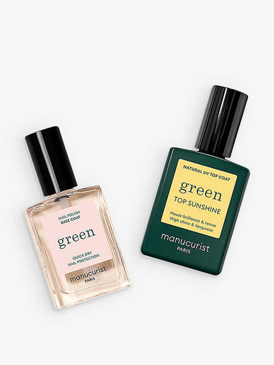 Manicurist Green base and top coat nail polish set at Collagerie