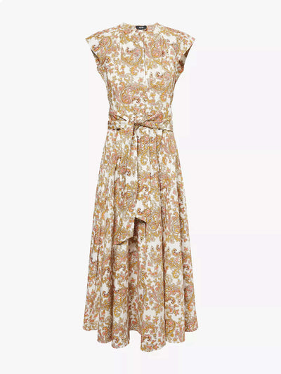 ME+EM Geo paisley-print cotton poplin maxi dress at Collagerie