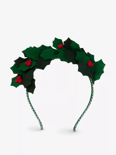 Meri Meri Felt holly-embellished headband at Collagerie