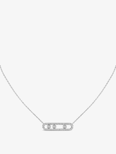Messika Move Pavé 18ct white-gold and diamond necklace at Collagerie