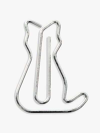 Midori D-clips Nano cat-shaped mini paper clips (set of 16) at Collagerie