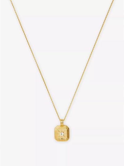Missoma Birthstone 18kt yellow-gold vermeil necklace at Collagerie