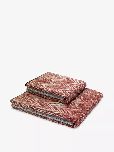 Missoni Chalk zigzag-pattern cotton-terry towels (set of 2) at Collagerie