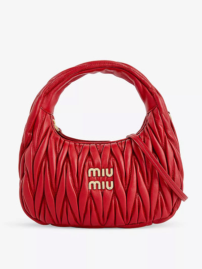 Miu Miu Red leather bag at Collagerie