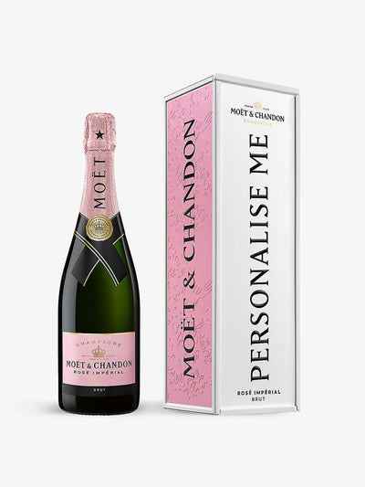 Moet & Chandon Champagne with personalised tin at Collagerie