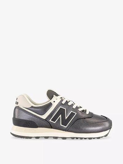 New Balance 574 leather trainers at Collagerie