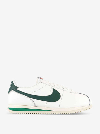 Nike Cortez trainers green and white at Collagerie