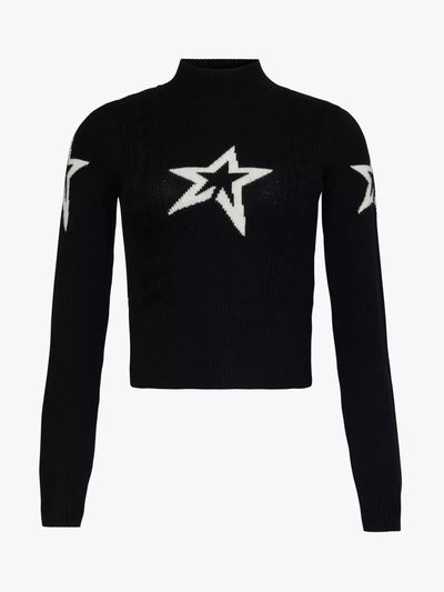 Perfect Moment Cable star-print wool jumper at Collagerie