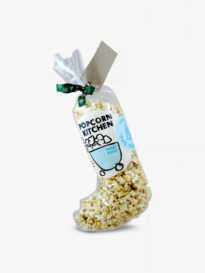 Popcorn Kitchen Sweet and salt popcorn stocking at Collagerie