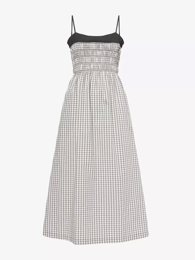 Rails Clementine checked cotton-blend poplin midi dress at Collagerie