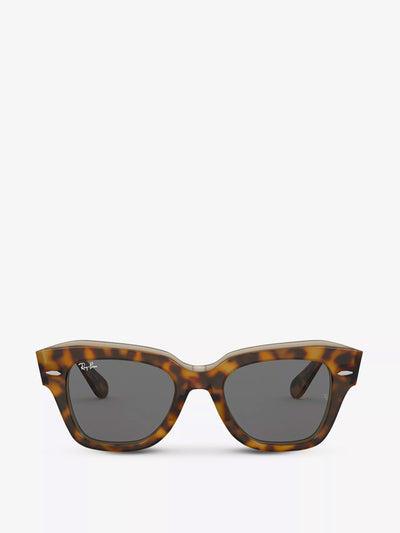 Ray-Ban RB2186 rectangular-frame sunglasses at Collagerie