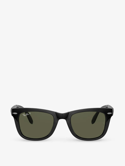 Ray-Ban Wayfarer black square-frame sunglasses at Collagerie