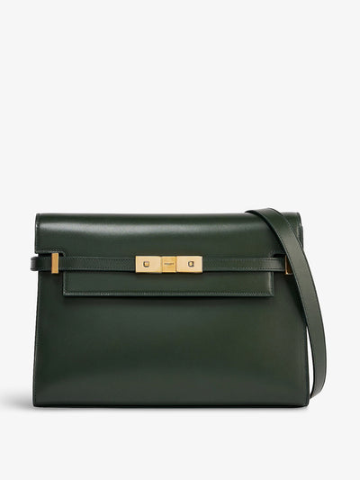 Saint Laurent Green leather medium Manhattan handbag at Collagerie