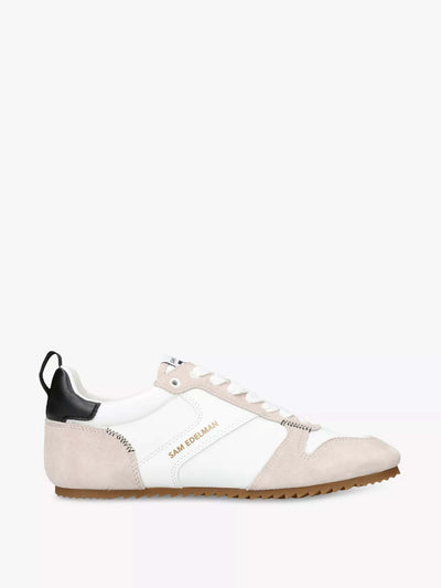 Sam Edelman Zaria leather and suede low-top trainers at Collagerie