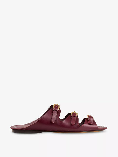 Sandro Buckled leather sandals at Collagerie