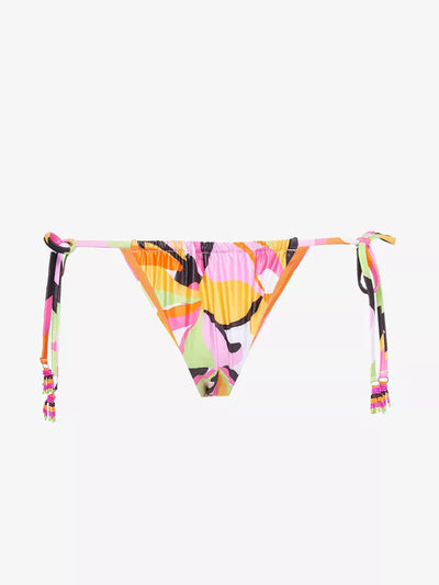 Seafolly Rio abstract-print recycled-polyester stretch bikini bottoms at Collagerie