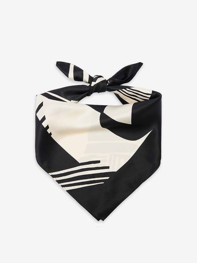 Sir Abstract-print silk scarf at Collagerie