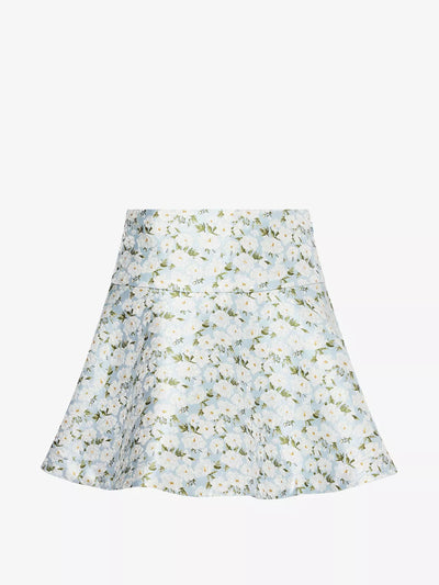 Sister Jane Mist jacquard flared woven mini skirt at Collagerie
