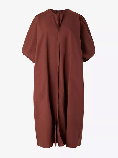 Soeur Alger v-neck tie-front cotton midi dress at Collagerie