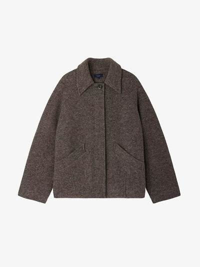 Soeur Balard collared wool-blend coat at Collagerie