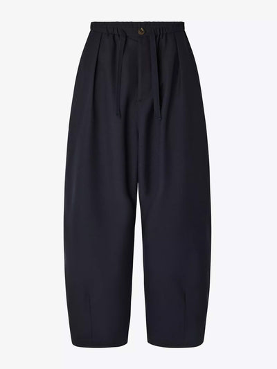 Soeur Bilbao high-waisted loose-fit wool-blend trousers at Collagerie