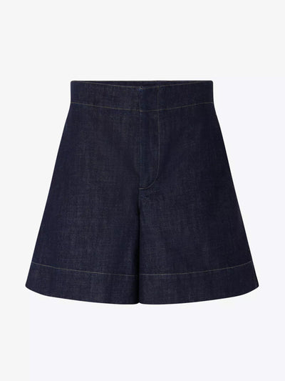 Soeur Emile wide-leg high-rise denim shorts at Collagerie