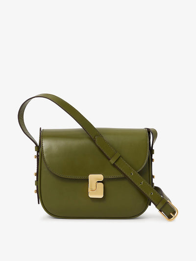 Soeur Belissima branded-buckle mini leather cross-body bag at Collagerie