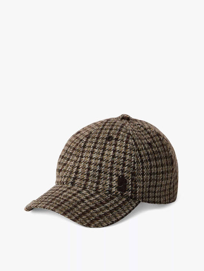 Soeur Serena checked wool-blend baseball cap at Collagerie