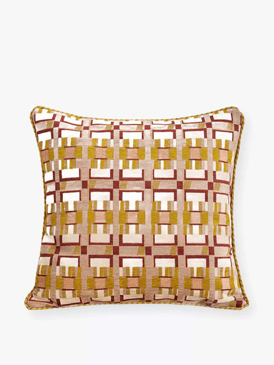Soho Home Jasper square jacquard woven cushion at Collagerie