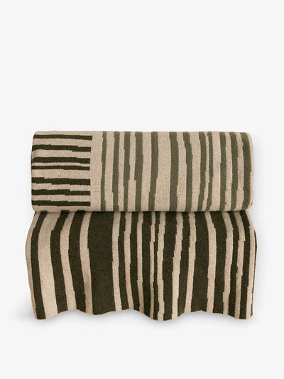 Soho Home Orwell striped wool-blend throw at Collagerie