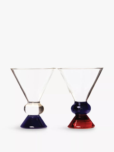 Sophie Lou Jacobsen x Ghia Totem Borosilicate-glass cocktail glasses (set of 2) at Collagerie