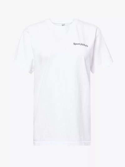 Sporty & Rich Health Is Wealth round-neck cotton-jersey t-shirt at Collagerie