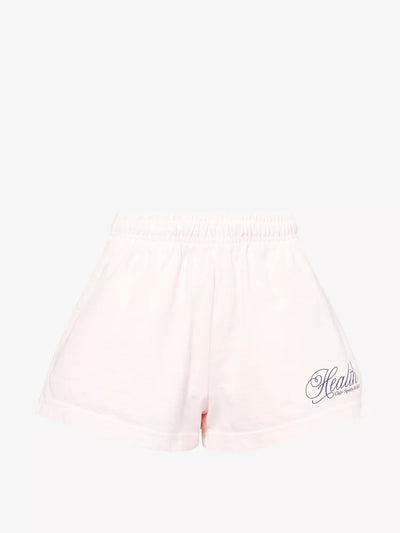 Sporty & Rich SRC terry striped cotton shorts at Collagerie