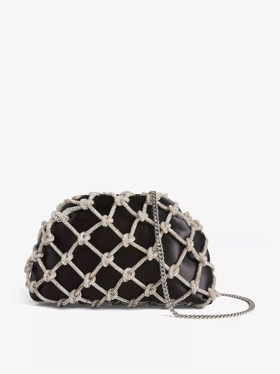 Ted Baker Kylar crystal and faux-leather clutch bag at Collagerie