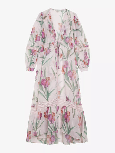 Ted Baker Etakk floral-print woven maxi cover-up dress at Collagerie