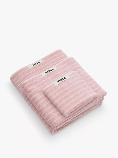 Tekla Striped cotton washcloth at Collagerie