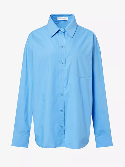 The Frankie Shop Ornella oversized cotton-poplin shirt at Collagerie