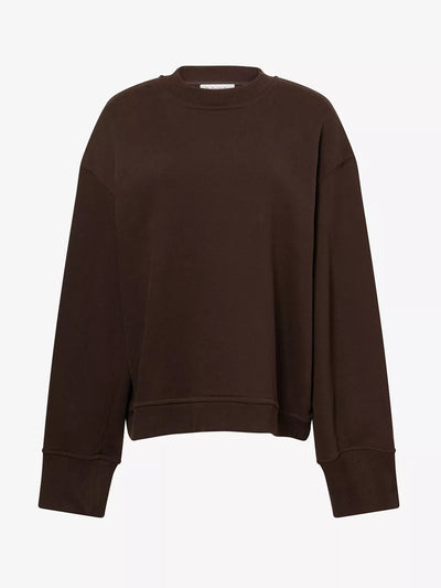The Frankie Shop Talia relaxed-fit cotton-blend sweatshirt at Collagerie