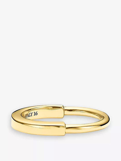 Tiffany & Co Tiffany Lock 18ct yellow-gold ring at Collagerie