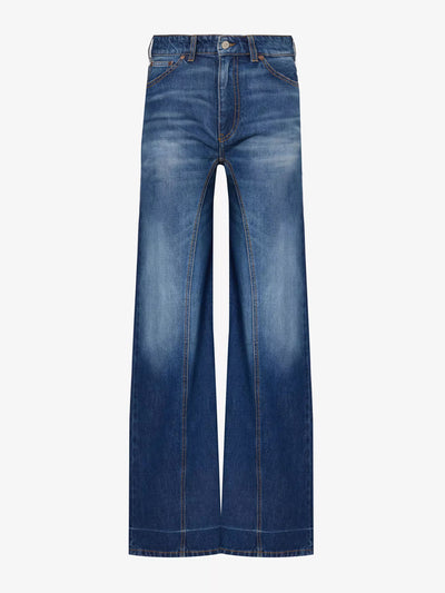 Victoria Beckham Bianca straight-leg high-rise denim jeans at Collagerie