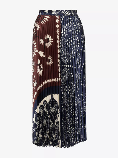 Weekend Max Mara Printed twill woven midi skirt at Collagerie